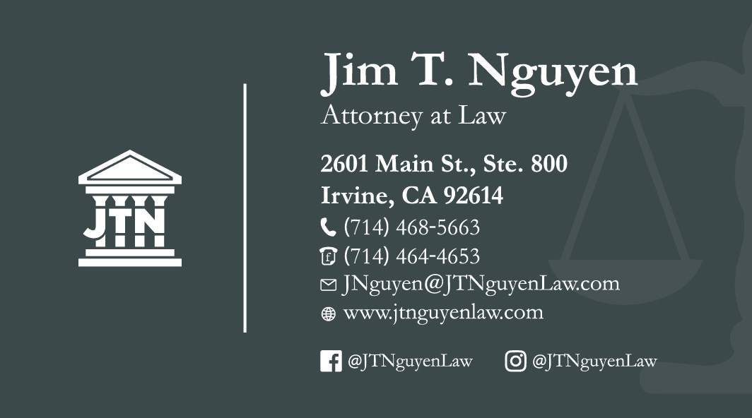 final JTN business card: front